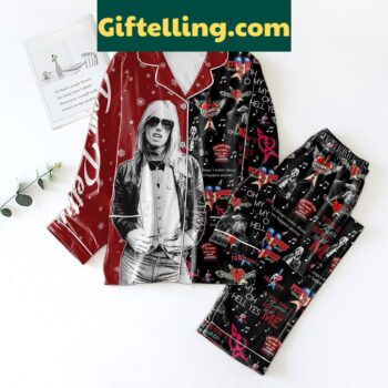 Tom Petty Heartbreakers Pajamas Set with Most Things I Worry About Never Happen Anyway design