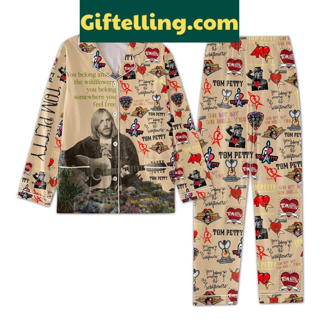 Tom Petty Oh Hell Yes Polyester Pajamas Set