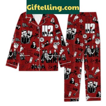 U2 Polyester Pajamas Set Red Version