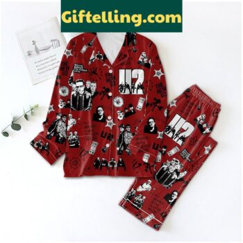 U2 Polyester Pajamas Set Red Version