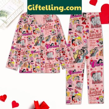Archie Comics Veronica Valentine Polyester Pajamas Set for girls