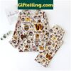 Washington Commanders Skull Love Pajamas Set