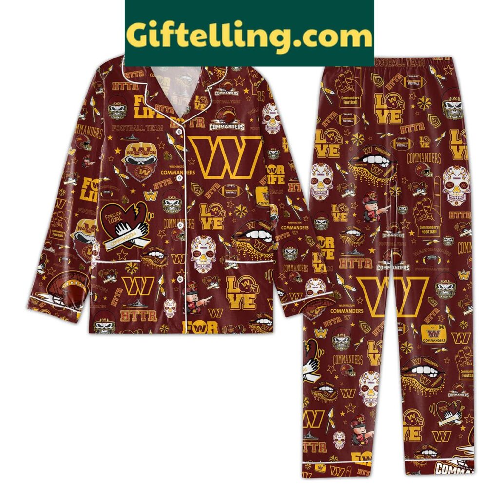 Washington Commanders Forever Loyal Love Pajamas Set for women