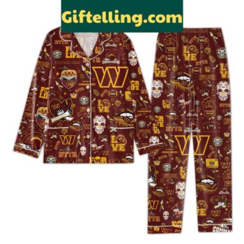 Washington Commanders Forever Loyal Love Pajamas Set for women