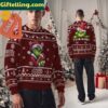 Washington Commanders NFL Team Color Grinch Ugly Christmas Sweater