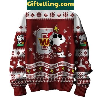 Washington Commanders Peanuts Snoopy Ugly Sweater Christmas Gift