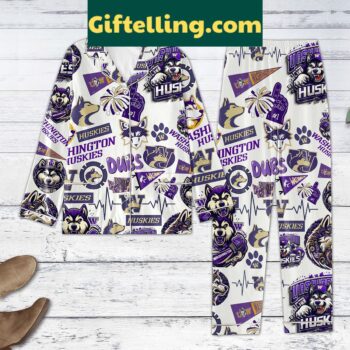 Washington Huskies Dubs Champs Polyester Pajamas Set