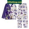 Washington Huskies For Life Go Dawgs Polyester Pajamas Set - Unisex Long Sleeves Pajamas