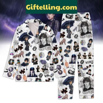 Wednesday Movies I Find Social Media To Be A Soul long sleeve pajamas set