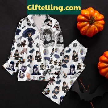 Wednesday Movies I Find Social Media To Be A Soul long sleeve pajamas set