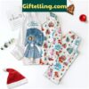 White Christmas Sister Sister 2024 Christmas Polyester Pajamas Set