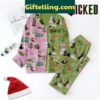 Wicked Just Be Good For Christmas 2024 Polyester Pajamas Set long sleeve holiday pajamas