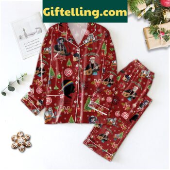 Willie Nelson Have a Willie Dope Holiday Pajamas Set loungewear