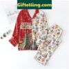 Winnie the Pooh Christmas time polyester pajamas set for men, women, and kids