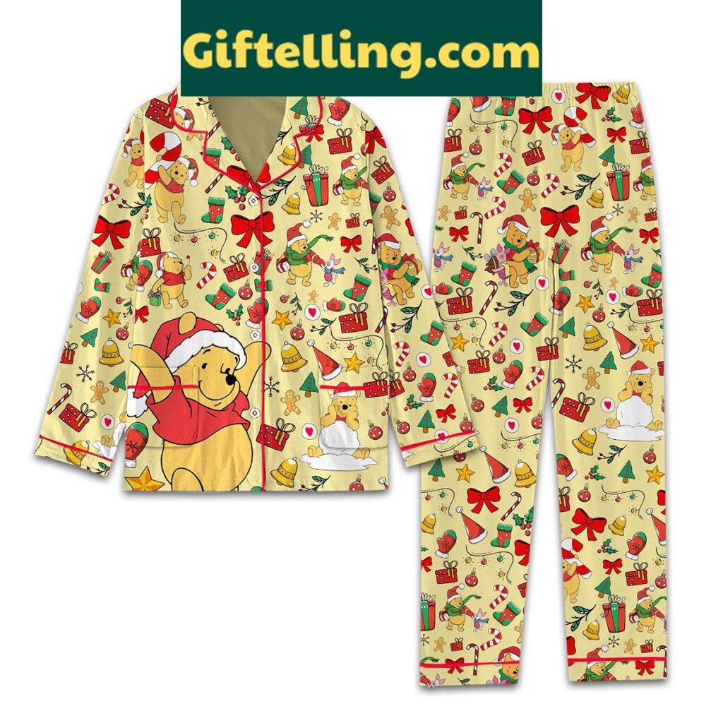 Winnie The Pooh Merry Christmas Pajamas Set for kids