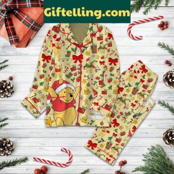 Winnie The Pooh Merry Christmas Pajamas Set for kids