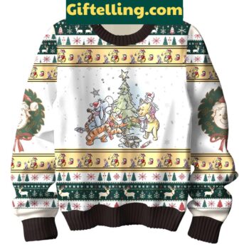 Winnie The Pooh Merry Christmas Ugly Sweater