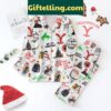 Yellowstone holiday polyester pajamas set with long sleeves and Christmas theme