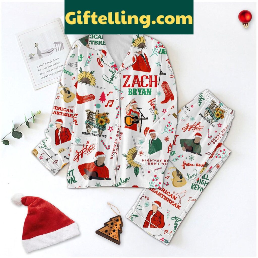 Zach Bryan Highway Boys Don't Die Pajamas Set