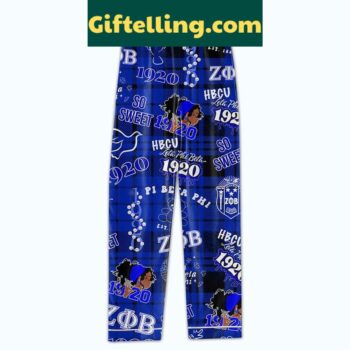 Zeta Phi Beta Christmas Confident Fierce Queen Polyester Pajamas Set