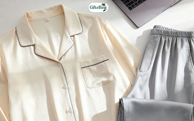 versatile loungewear pajamas suitable for video calls and home office showing elevated sleepwear style