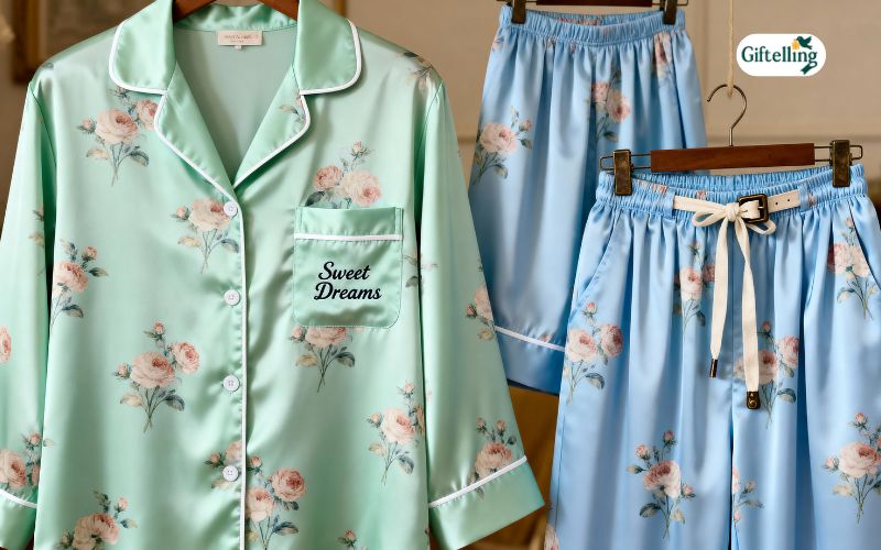 Vintage-inspired pajama sets showing nostalgic designs retro aesthetics and classic sleepwear elements